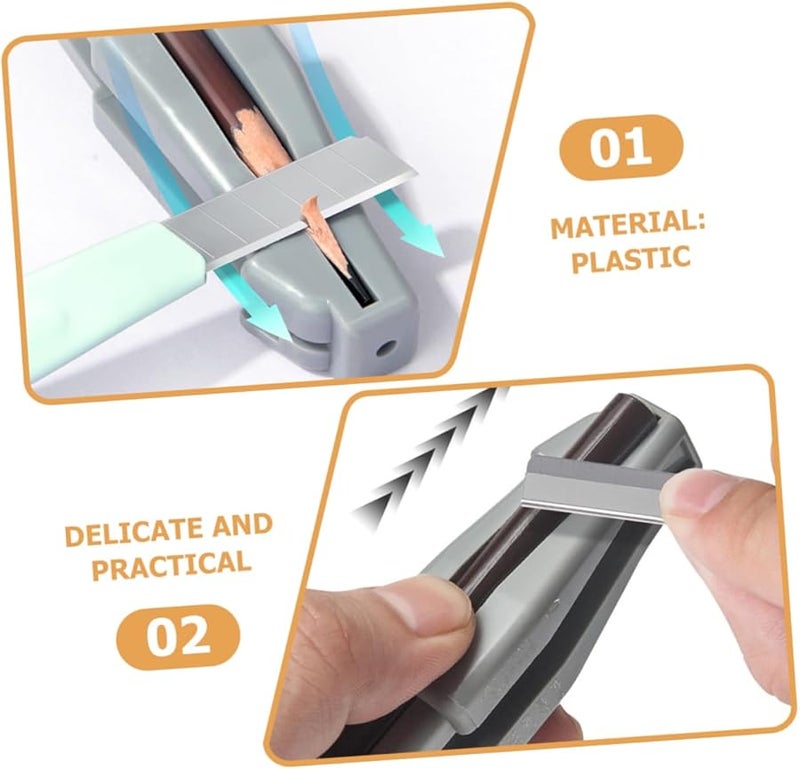 3Pcs Duckbill Eyebrow Pencil Sharpener Durable Makeup Tool for Precise Sharpening Ergonomic Design - Image 3